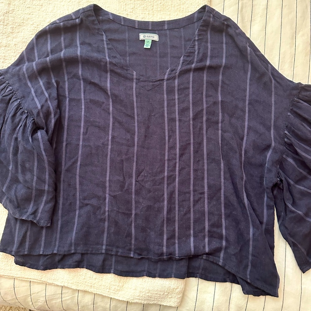 Susina Cotton/linen blend Top